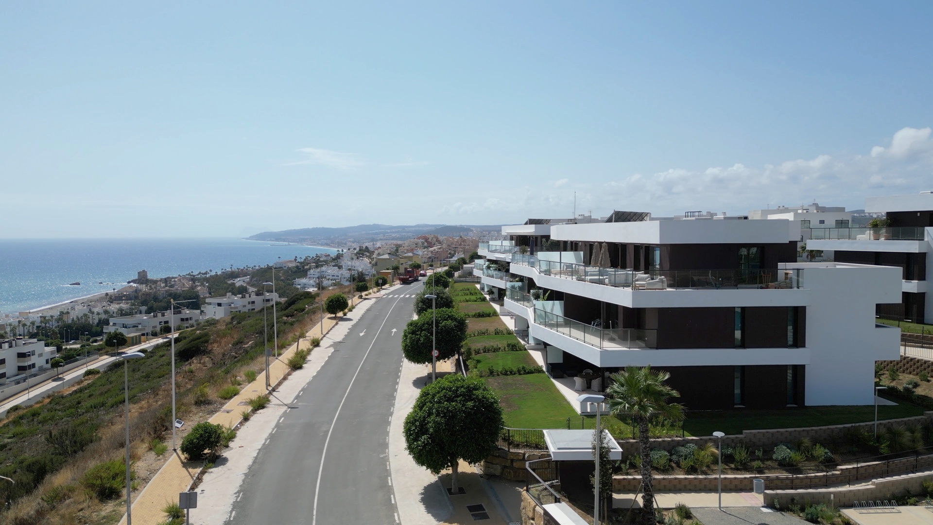 View towards Gibraltar from the urbanization road